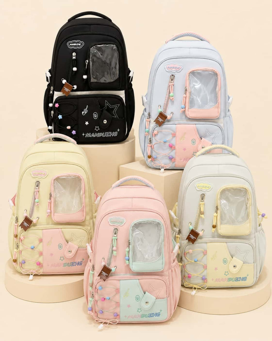 Itamoon Ita Bag Backpack – Cute Kawaii Clear Window School Bag