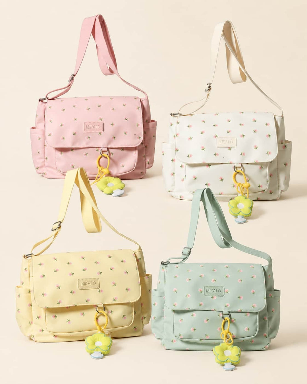 Itamoon Floral Canvas Shoulder Bag – Cute Kawaii Crossbody Bag