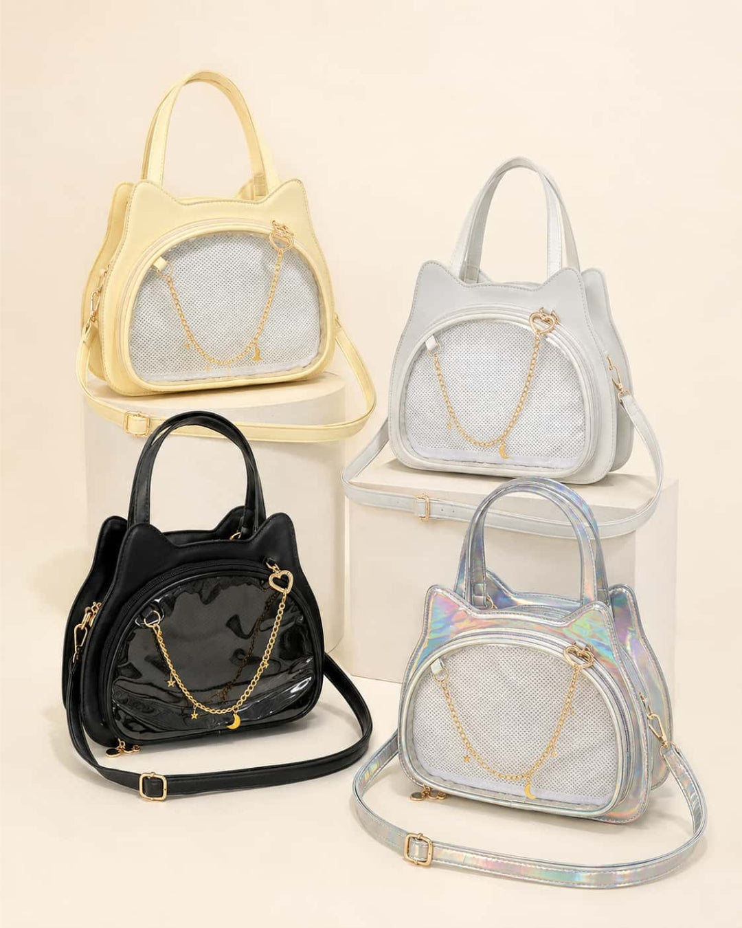 Itamoon Ita Bag – Cute Kawaii Cat Ear Clear Window Shoulder Bag