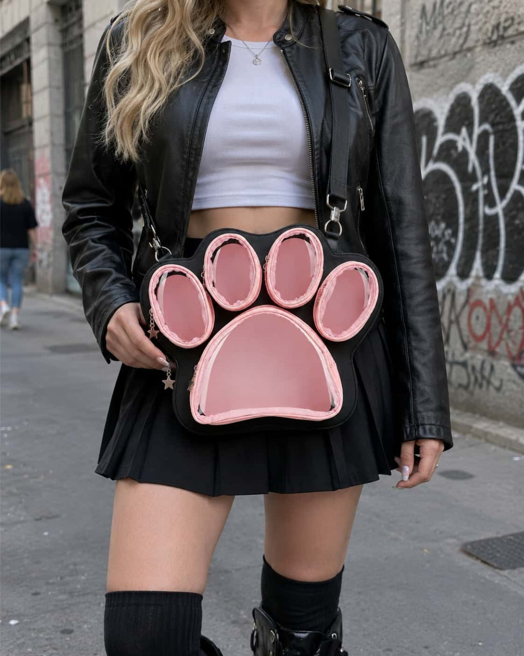 Itamoon Ita Bag – Cute Kawaii Paw Clear Window Display Bag
