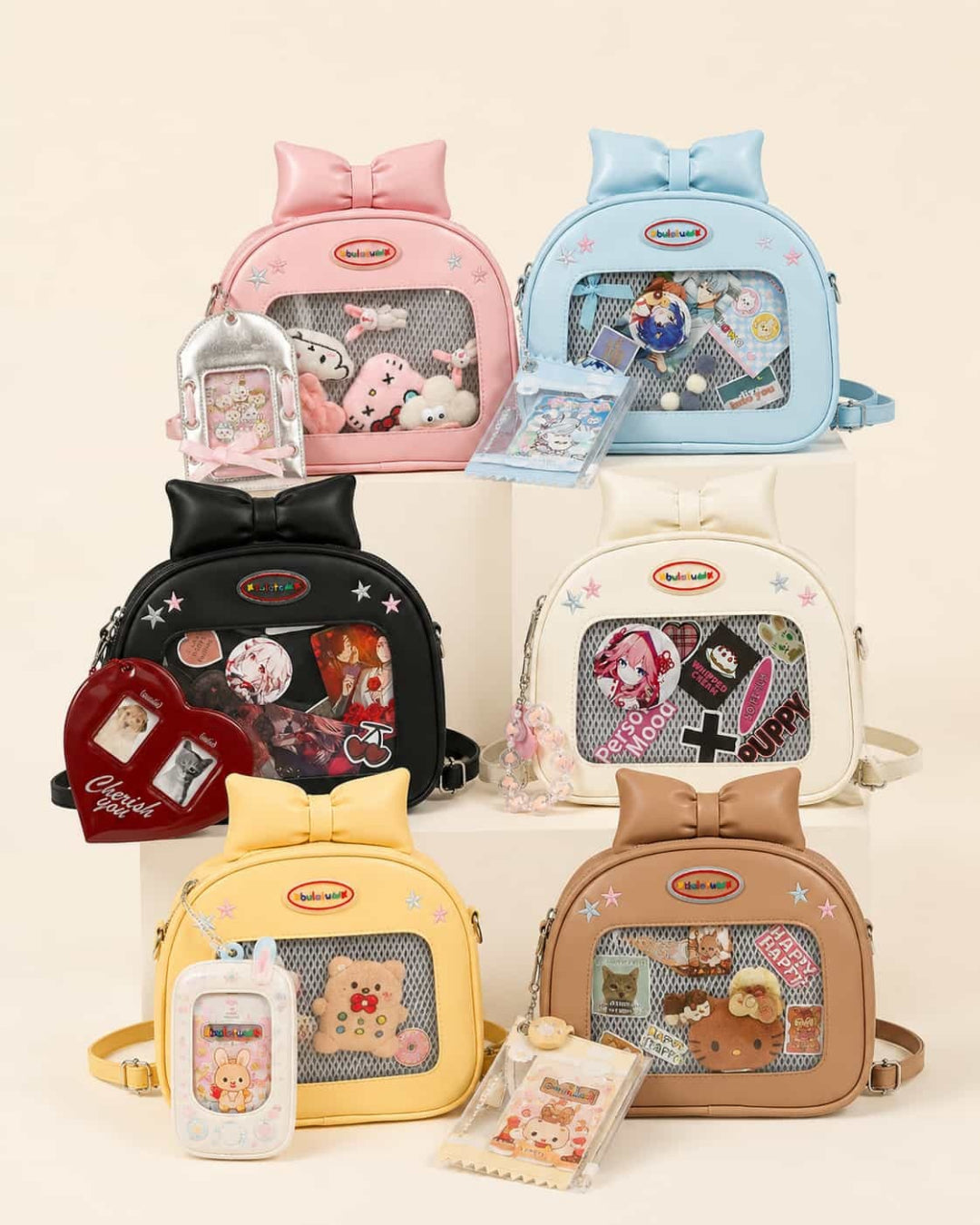 Itamoon Ita Bag – Cute Kawaii Bow Clear Window Shoulder Bag