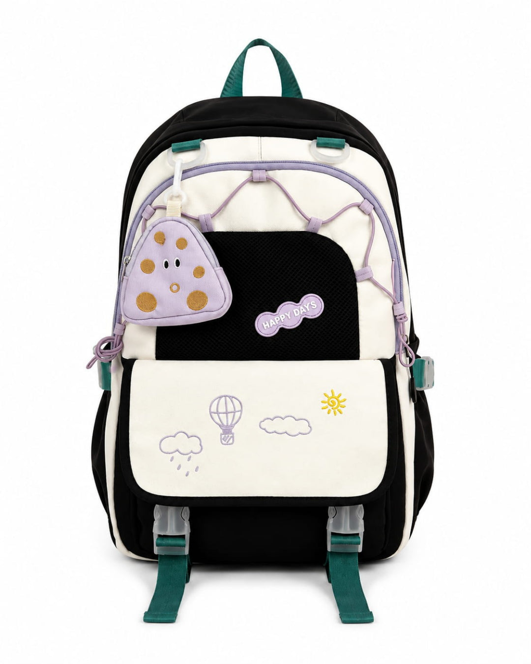 Itamoon Backpack – Cute Kawaii Mushroom Mesh Pocket School Bag