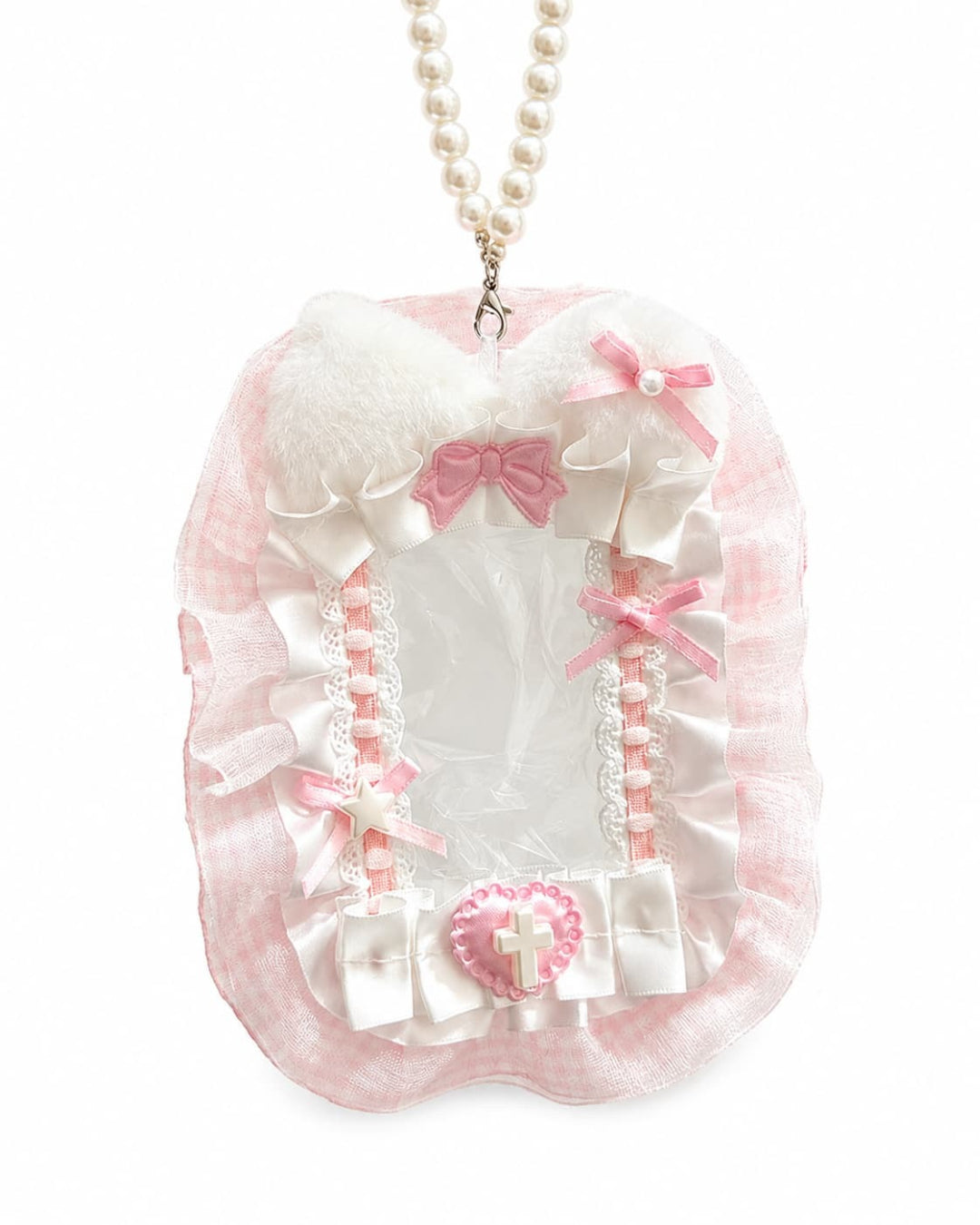 Itamoon Holder – Cozy Cat Lace Photocard Holder