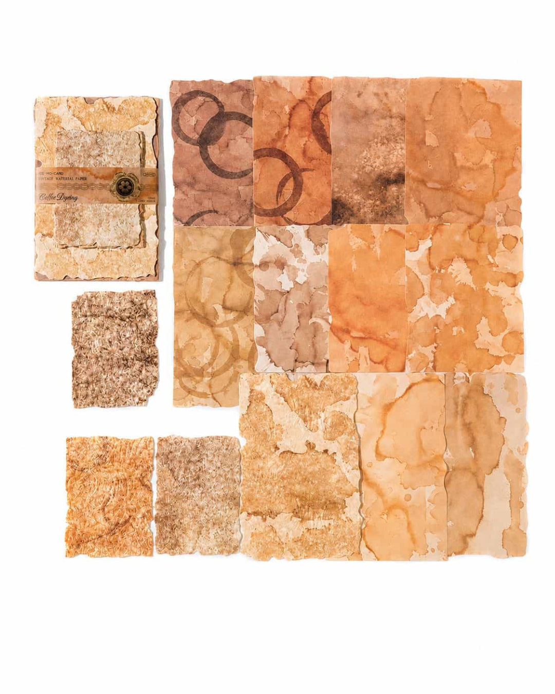 Itamoon Decor – Paper Light Vintage Relief Fabric Collage Paper