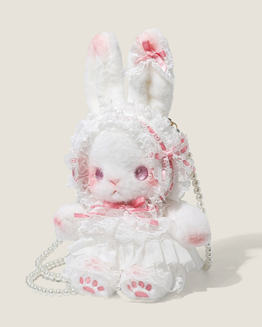 Itamoon Sweet Lolita Bunny Plush Crossbody Bag