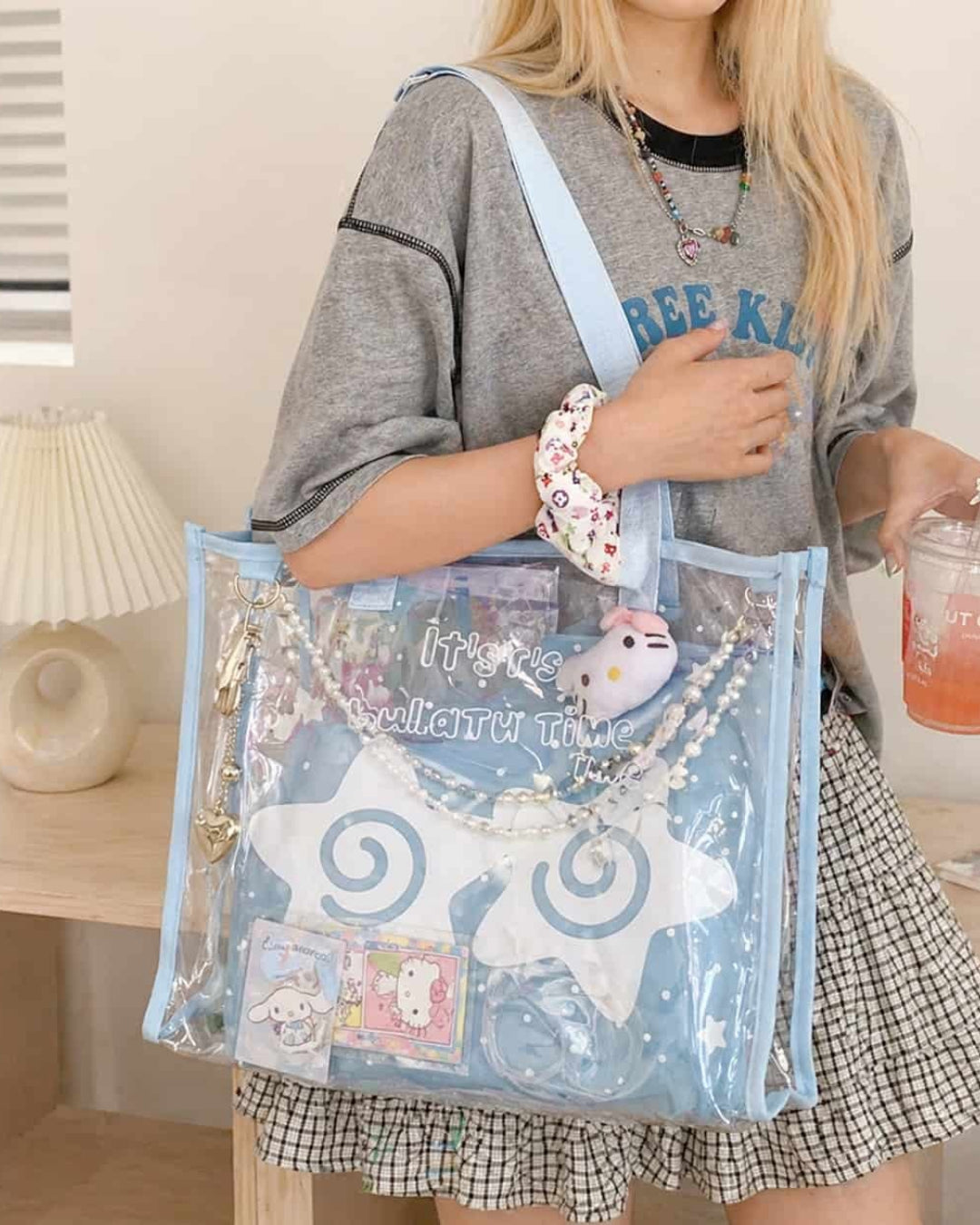 Itamoon Ita Bag – Cute Kawaii Clear PVC Tote Bag
