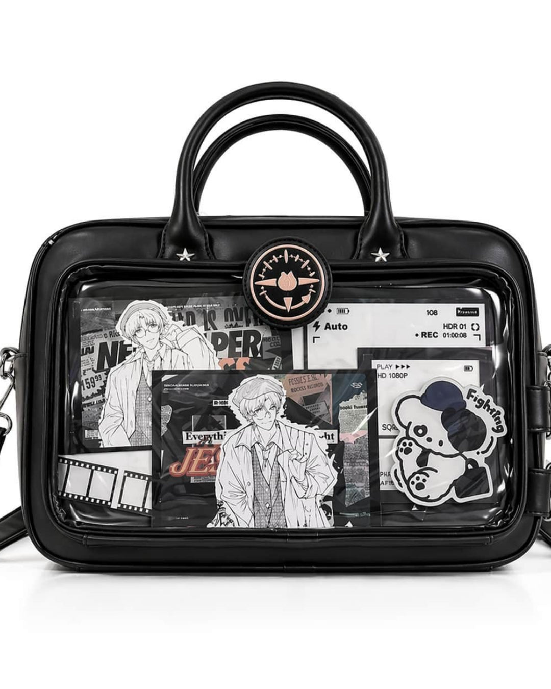 Itamoon Kawaii Ita Bag – Cute PU Leather Clear Window Shoulder Bag
