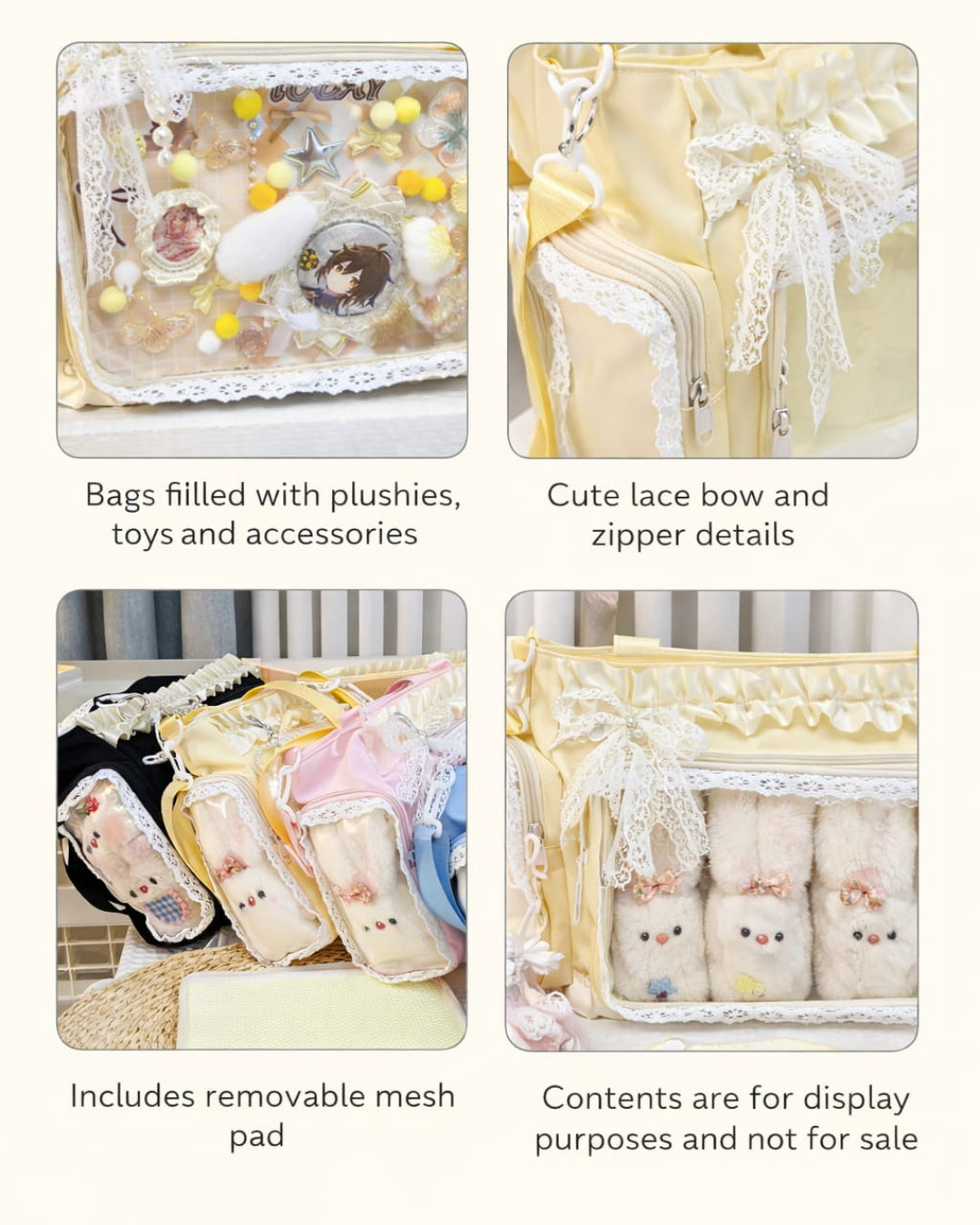 Itamoon Lace Ruffle Crossbody Ita Bag