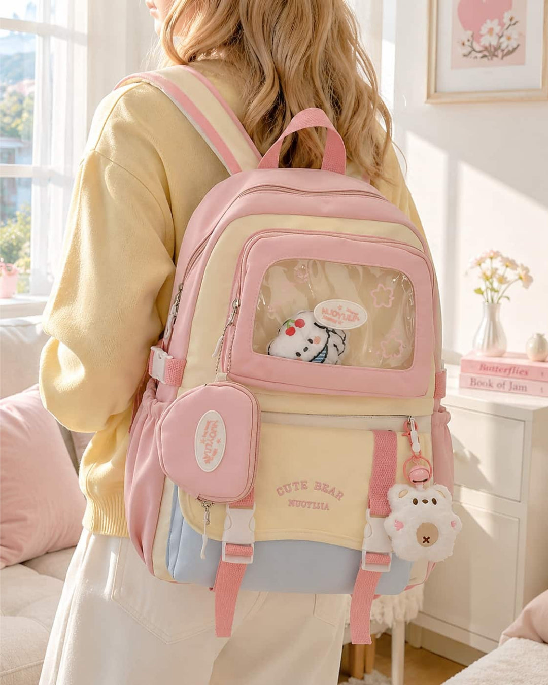 Itamoon Ita Bag – Cute Kawaii Bear Clear Window Backpack