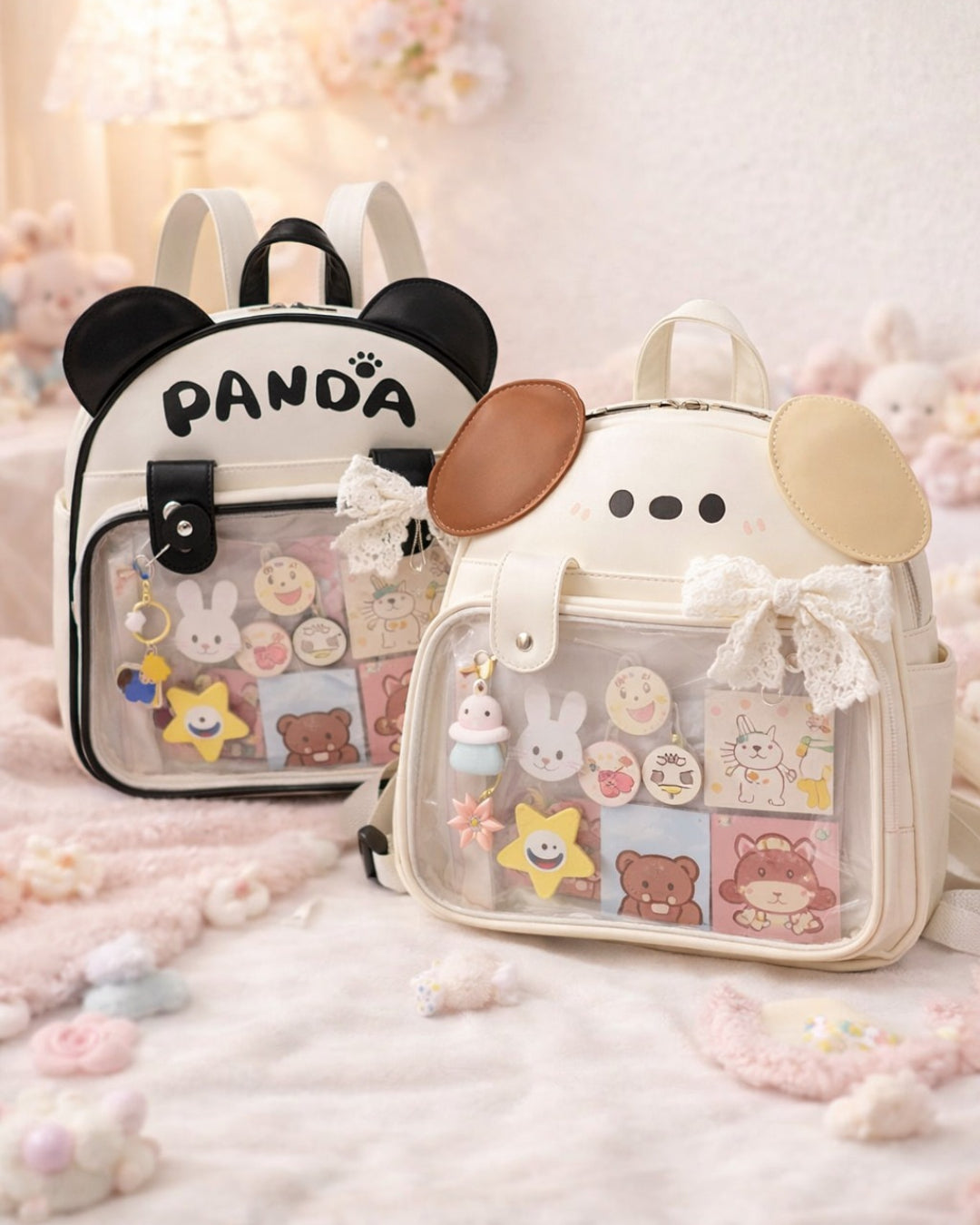Itamoon Ita Bag Backpack – Cute Panda & Puppy Kawaii Bag