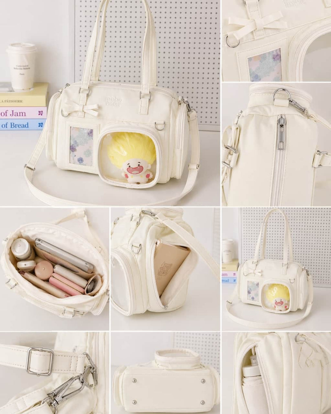 Itamoon Kawaii Ita Bag Handbag with Clear Display Window