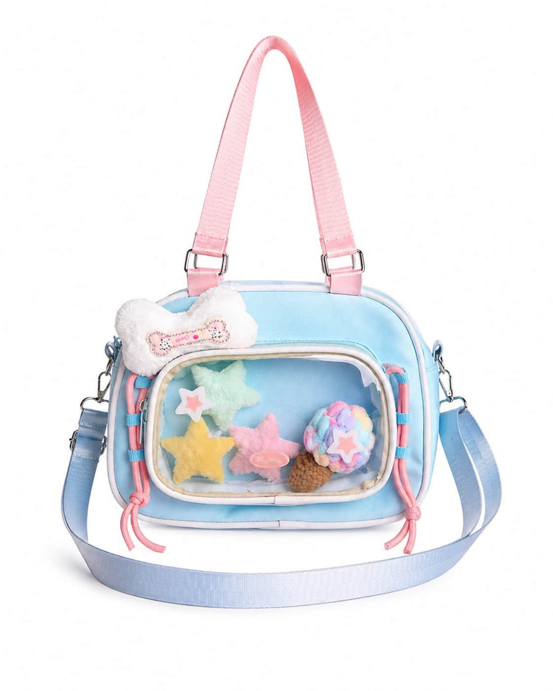 Itamoon Ita Bag – Cute Kawaii Clear Window Plush Display Shoulder Bag