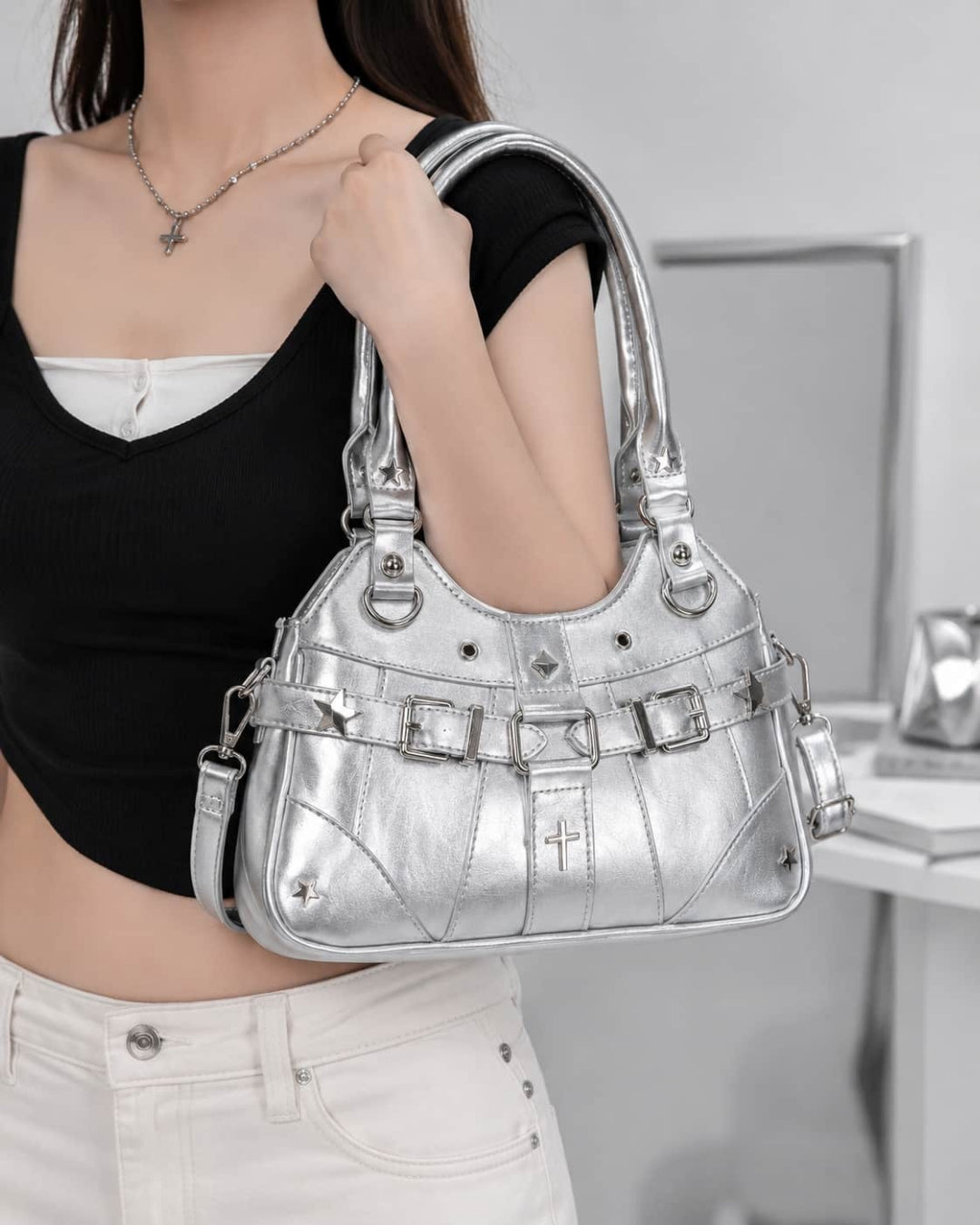 Itamoon Buckle Bag – Cute Kawaii Punk Star Shoulder Bag