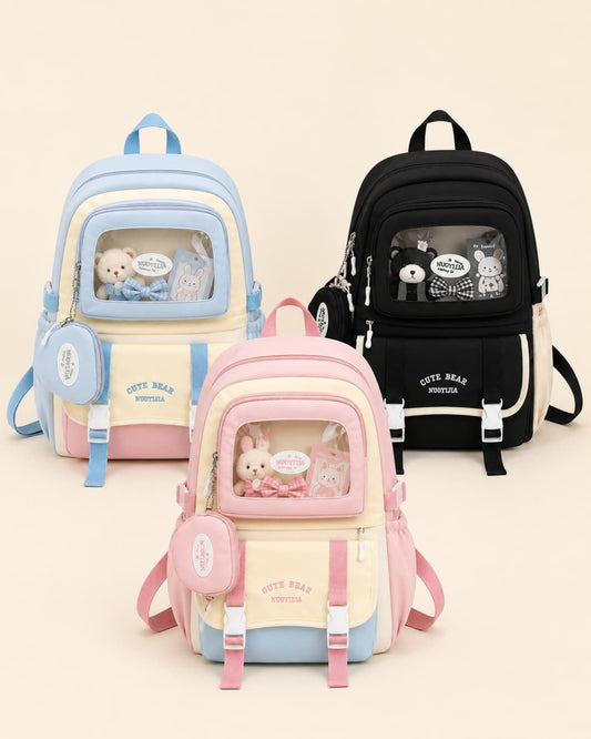 Itamoon Ita Bag – Cute Kawaii Bear Clear Window Backpack