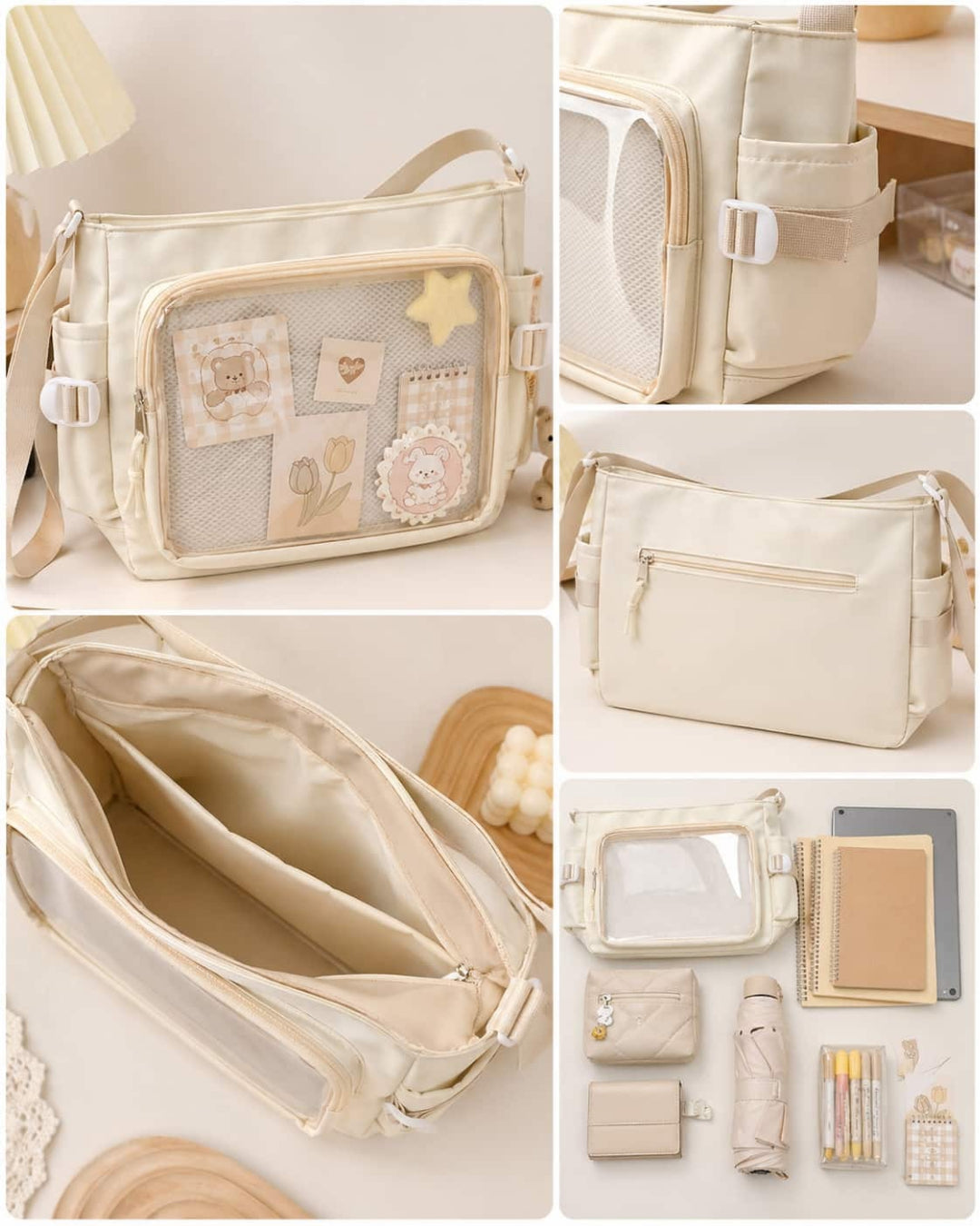 Itamoon Ita Bag – Cute Kawaii Clear Window Shoulder Tote