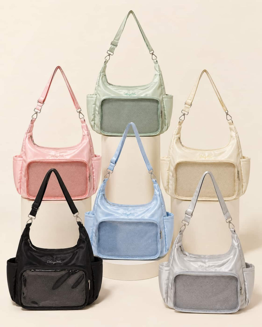 Itamoon Ita Bag – Cute Kawaii Crescent Clear Window Shoulder Bag