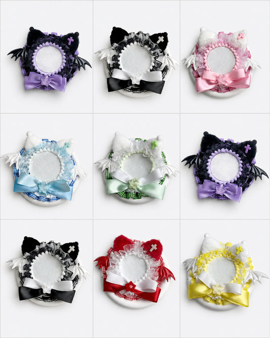 Itamoon Holder – Cat Wing 58–75mm Badge Rosette