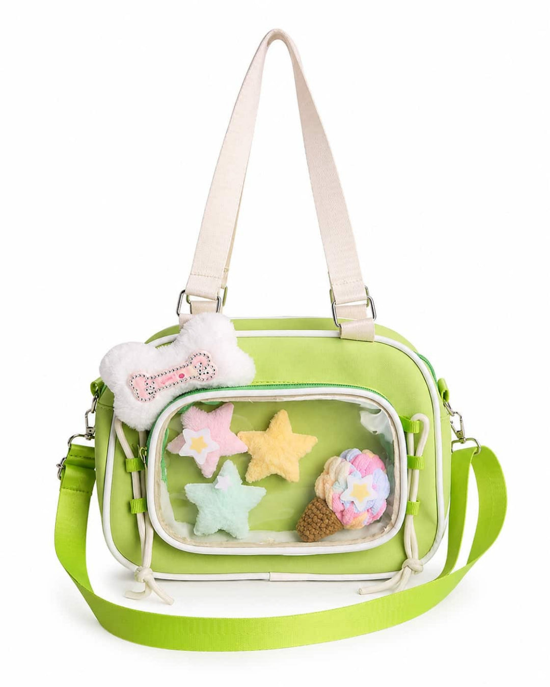 Itamoon Ita Bag – Cute Kawaii Clear Window Plush Display Shoulder Bag