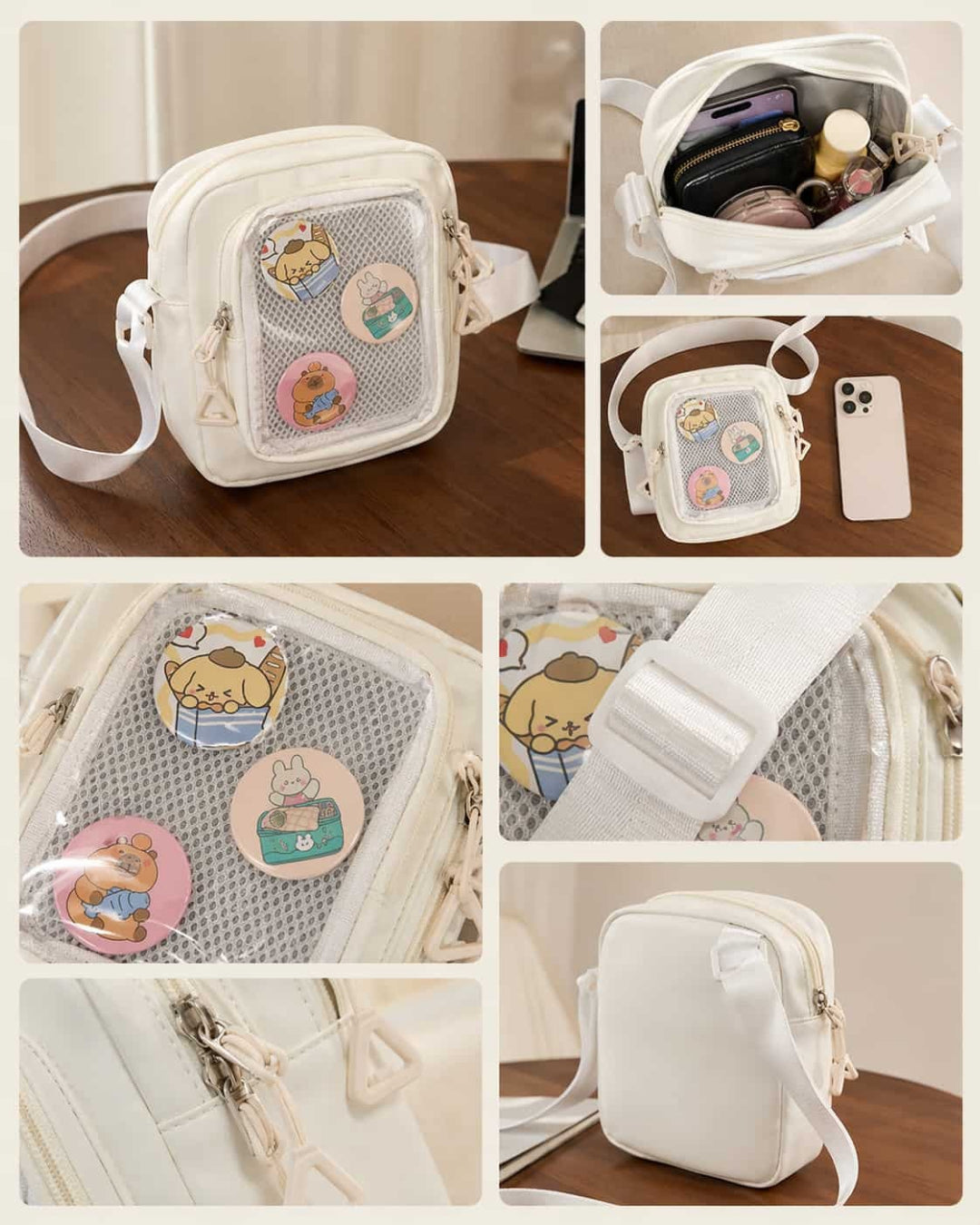 Itamoon Mini Kawaii Ita Bag – Cute Clear Window Crossbody Bag
