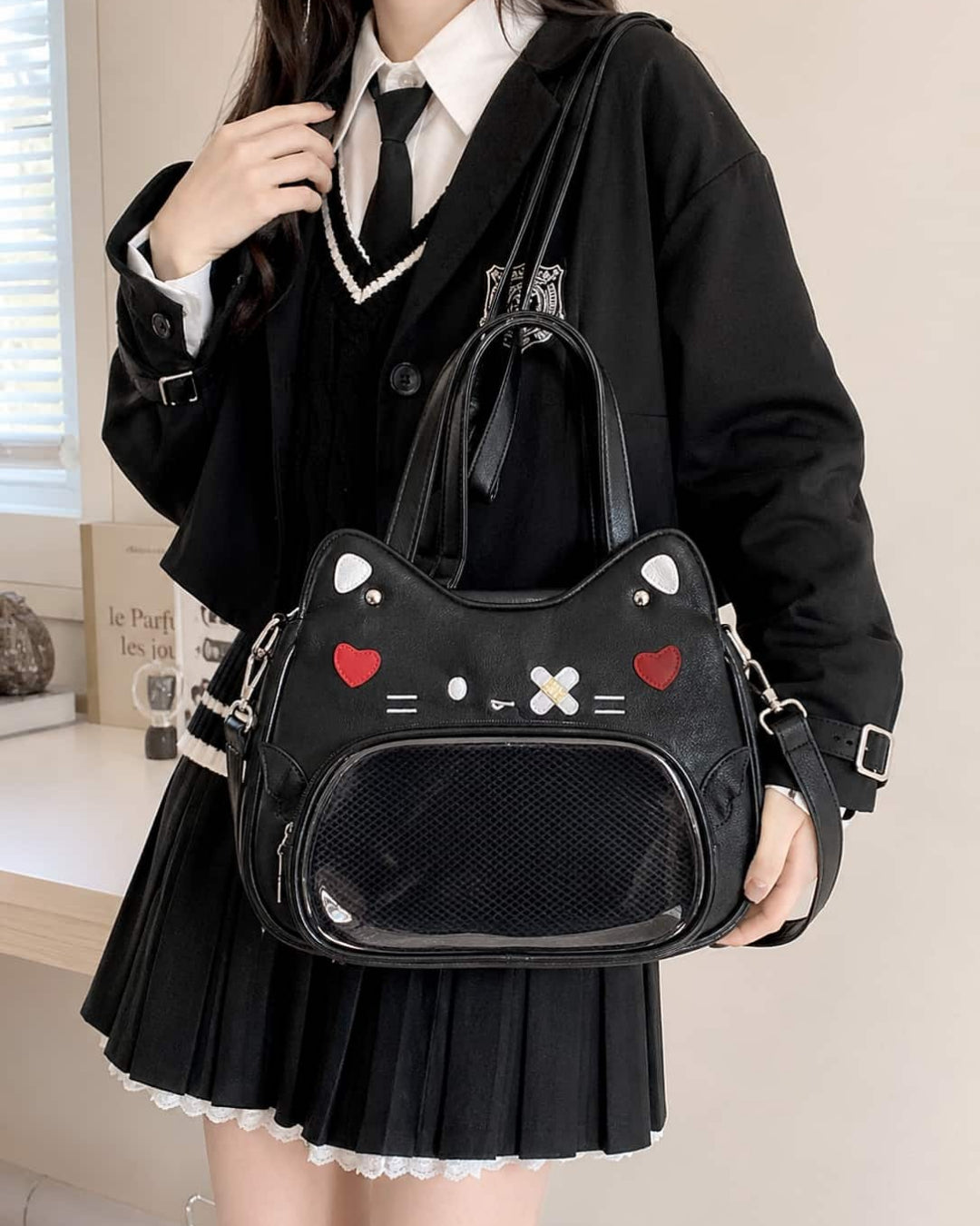 Itamoon Ita Bag – Cute Kawaii Cloud Cat Clear Window Shoulder Bag