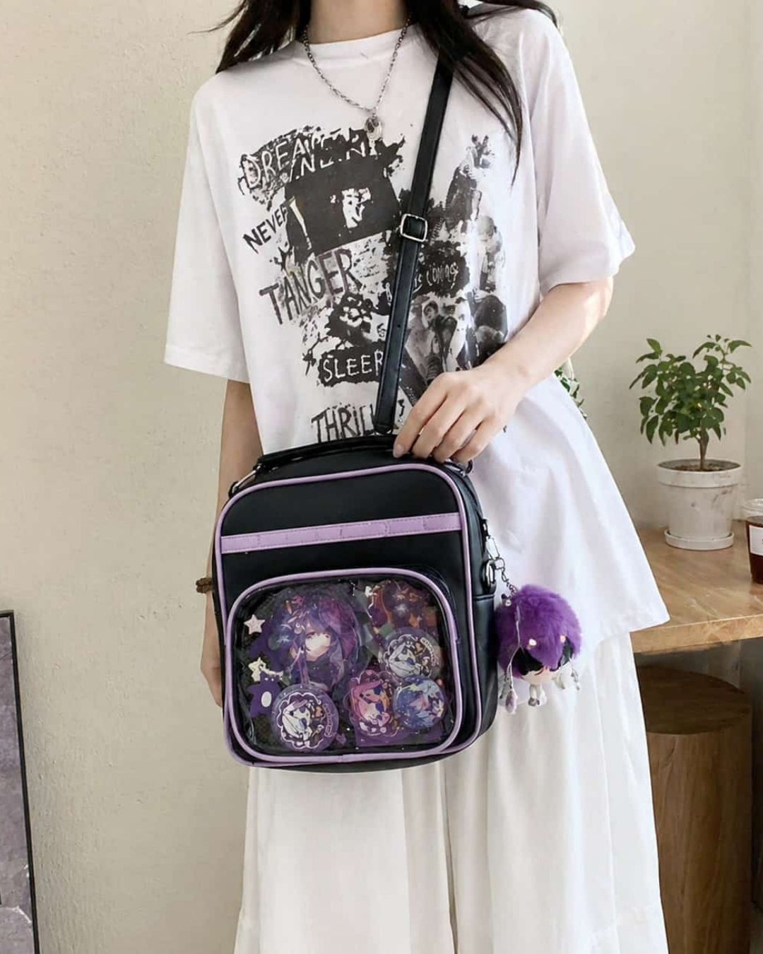 Itamoon Ita Bag – Cute Kawaii Buckle Clear Window Crossbody Bag