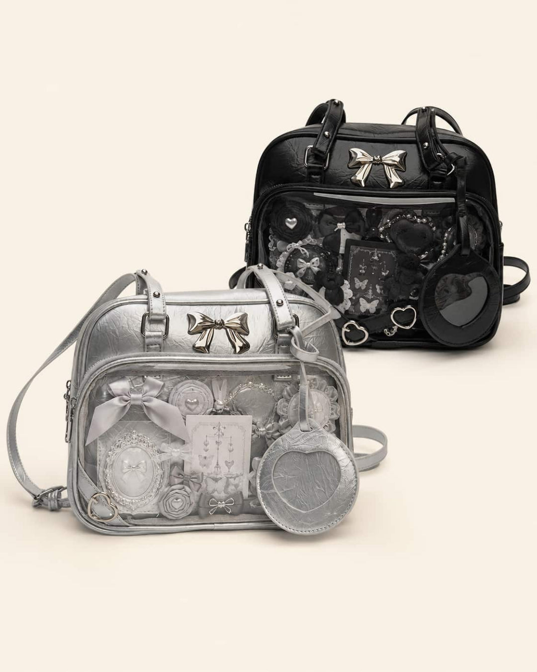 Itamoon Ita Bag – Cute Kawaii Bow Clear Window Shoulder Bag