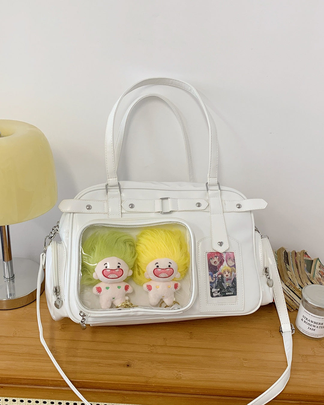 Itamoon Large Kawaii Ita Bag Shoulder Bag with Clear Display Window