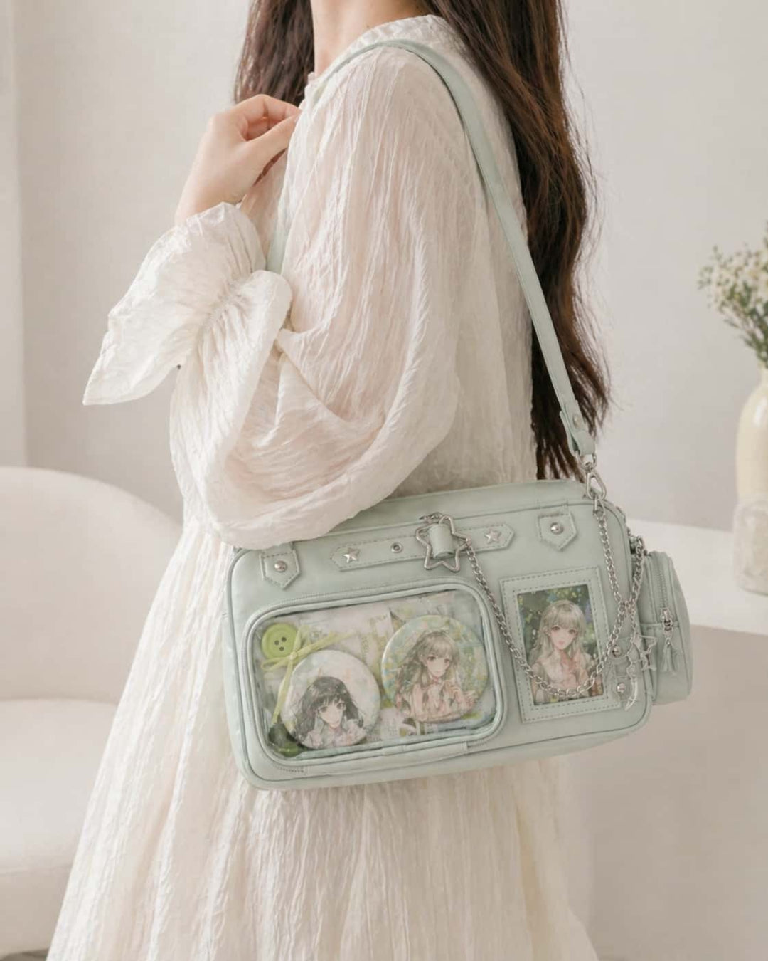 Itamoon Ita Bag – Cute Kawaii Star Pocket Boston Shoulder Bag