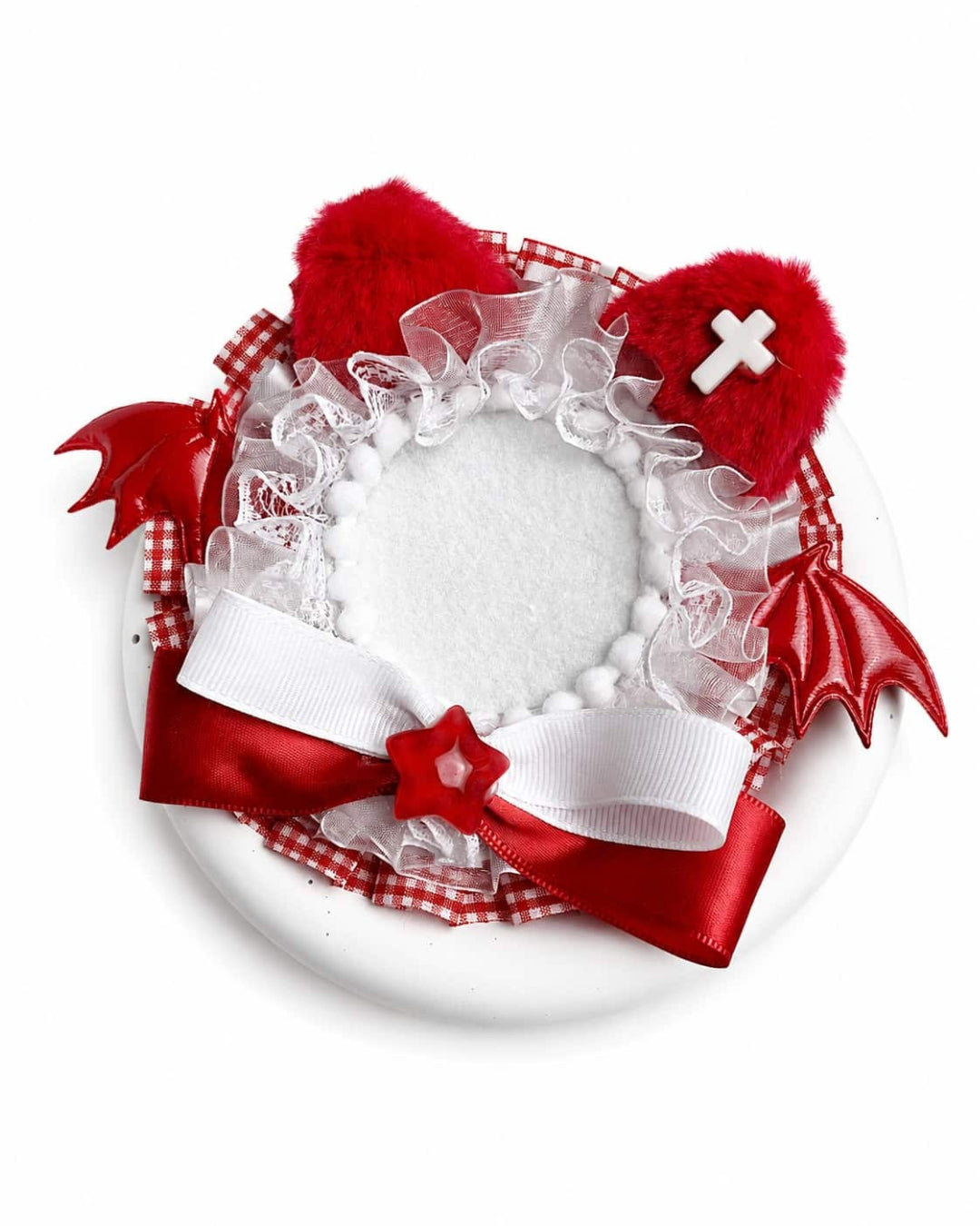 Itamoon Holder – Cat Wing 58–75mm Badge Rosette