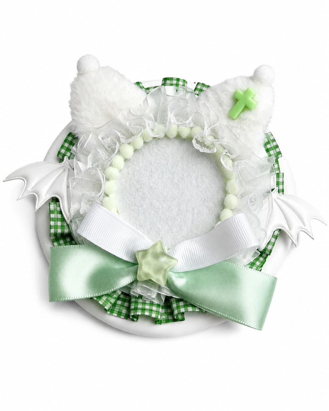 Itamoon Holder – Cat Wing 58–75mm Badge Rosette
