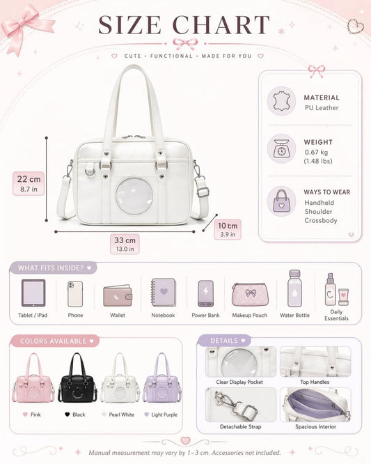 Itamoon Kawaii Ita Bag – Cute PU Leather Shoulder Crossbody Bag