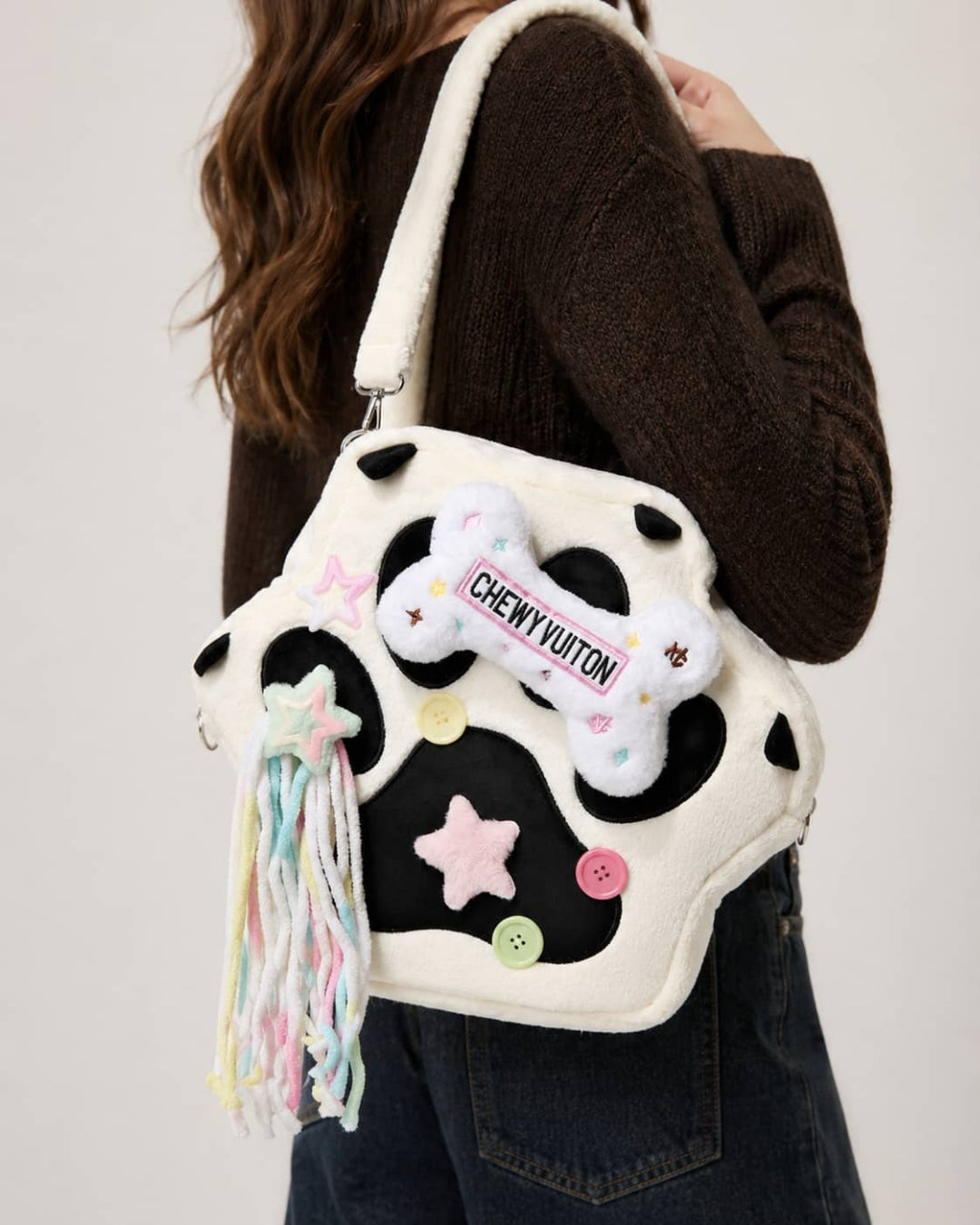 Itamoon Paw Bag – Cute Kawaii Plush Paw Shoulder Bag