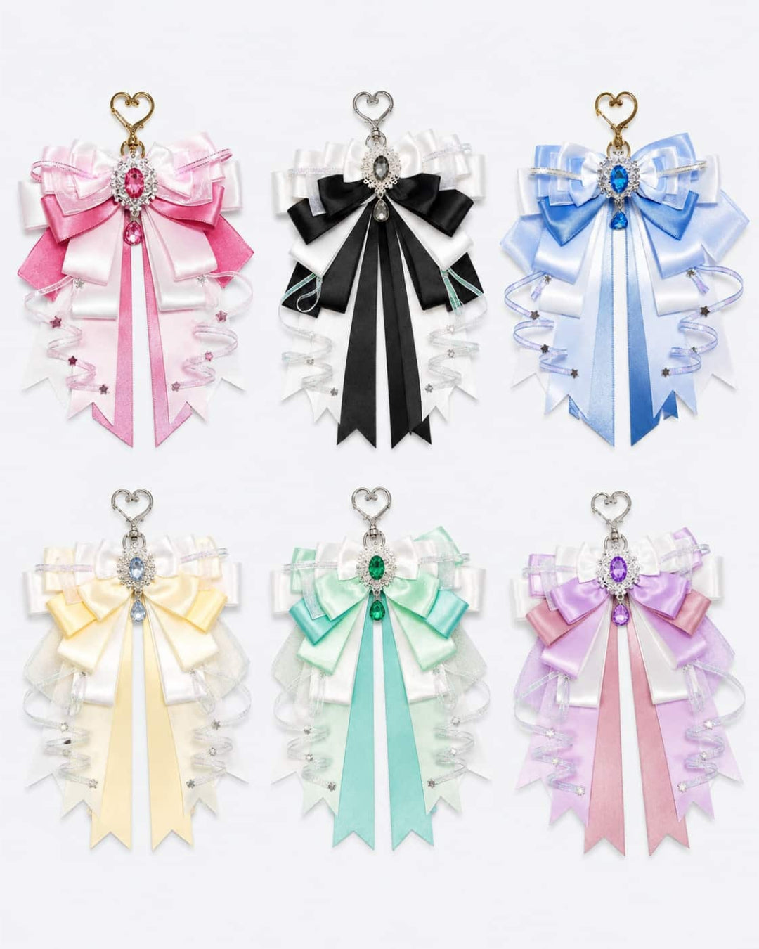 Itamoon Charm – Kawaii Jewel Ribbon Bow Bag Pendant