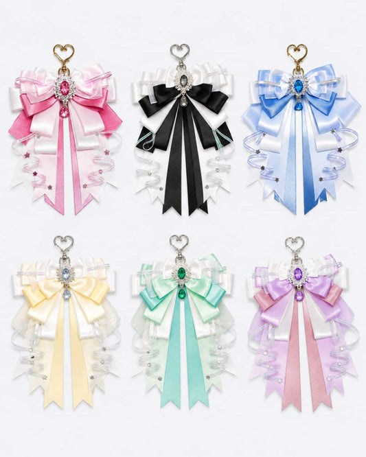 Itamoon Charm – Kawaii Jewel Ribbon Bow Bag Pendant