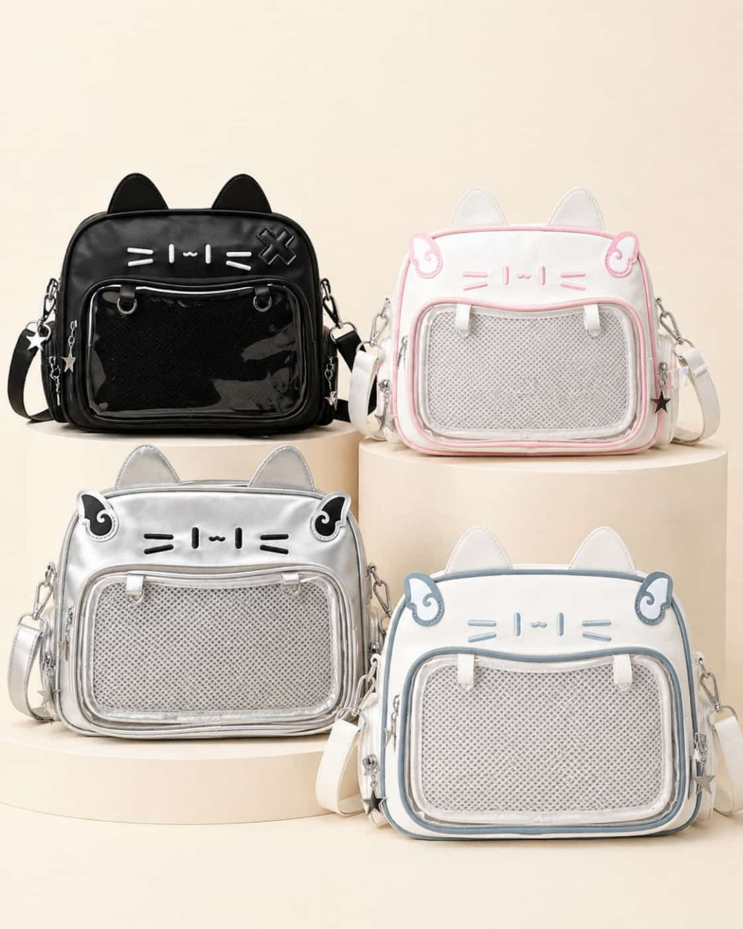 Itamoon Ita Bag – Cute Kawaii Cat Ear Clear Window Crossbody Bag
