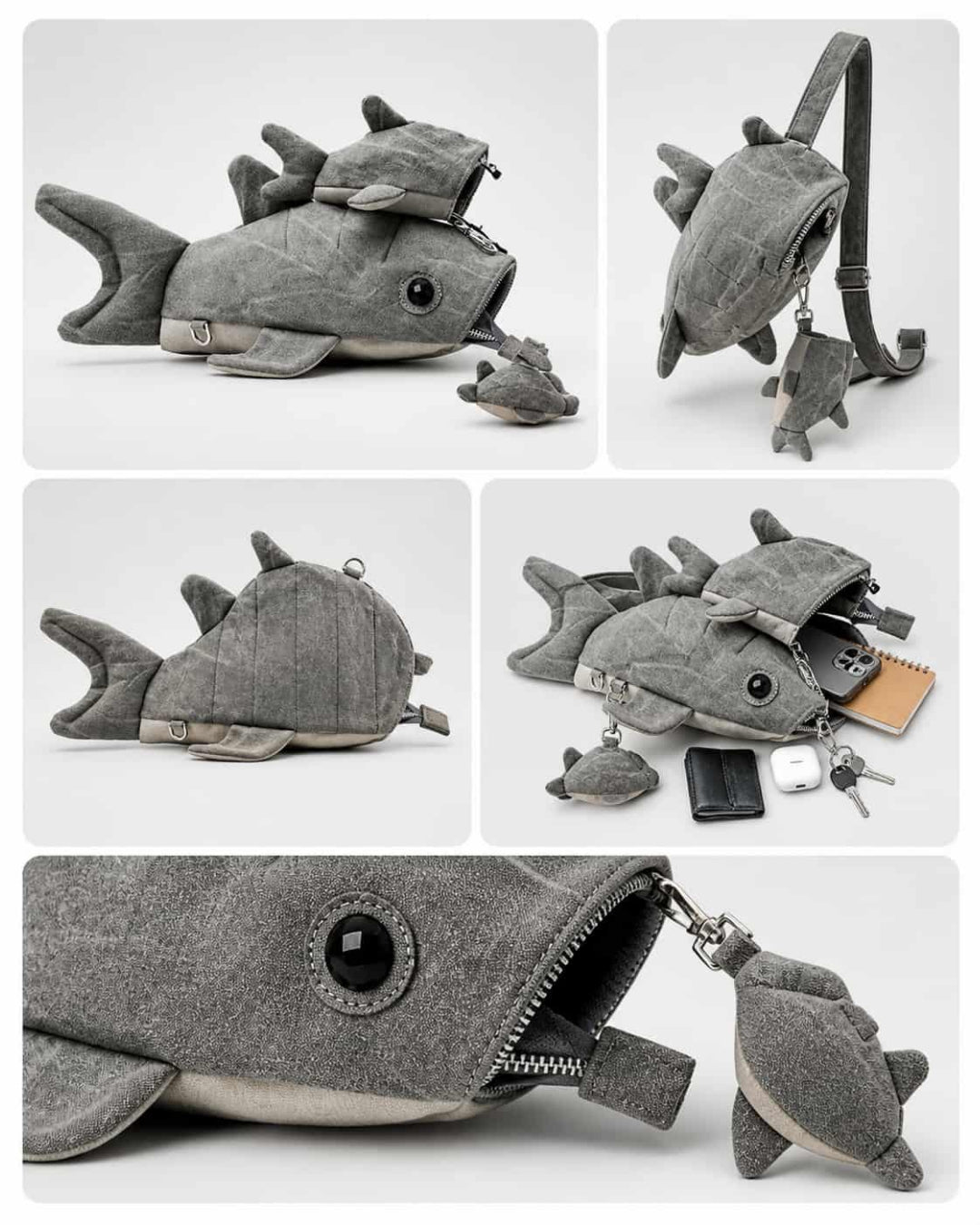 Itamoon Shark Bag – Cute Kawaii Whale Shark Crossbody Backpack