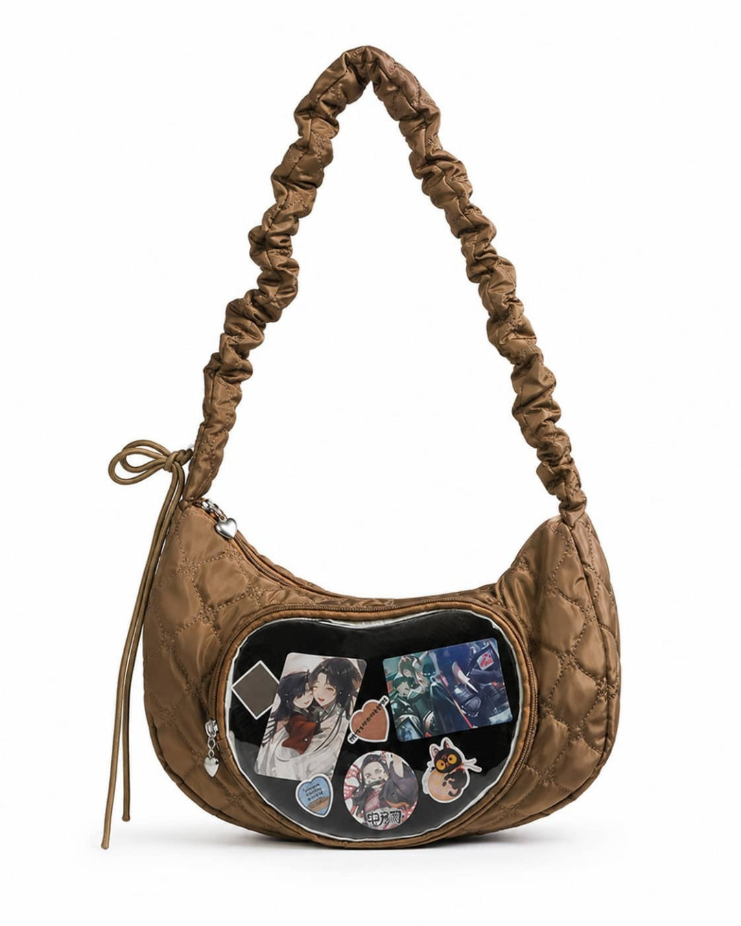 Itamoon Ita Bag – Cute Kawaii Ruffle Crescent Clear Window Shoulder Bag