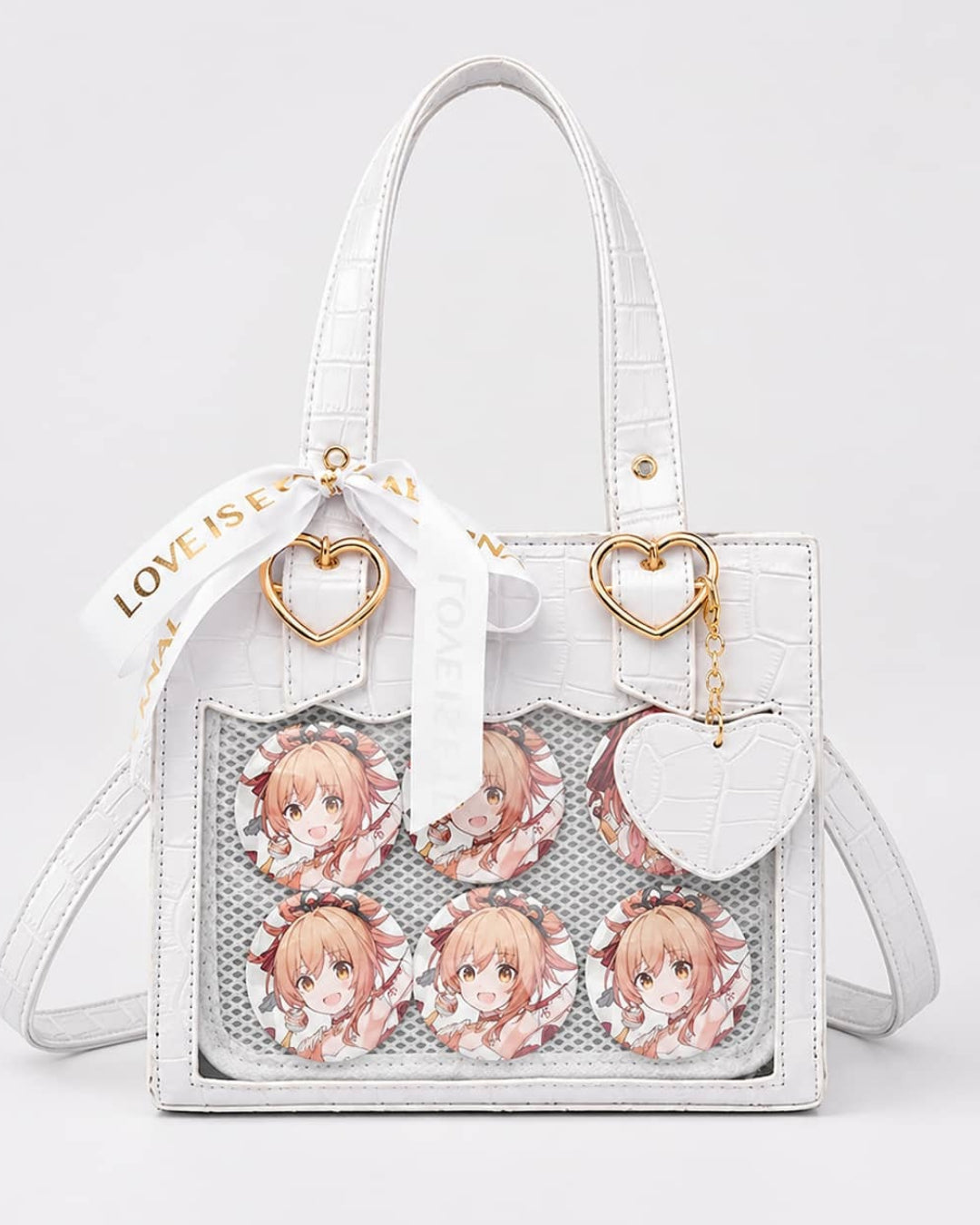 Itamoon Ita Bag – Cute Kawaii Lace Croc Clear Window Tote