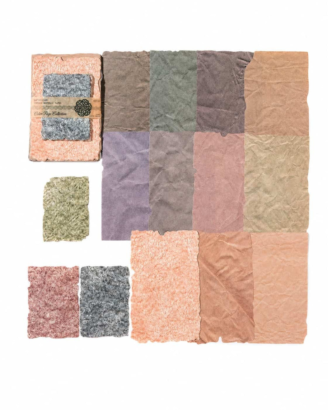 Itamoon Decor – Paper Light Vintage Relief Fabric Collage Paper