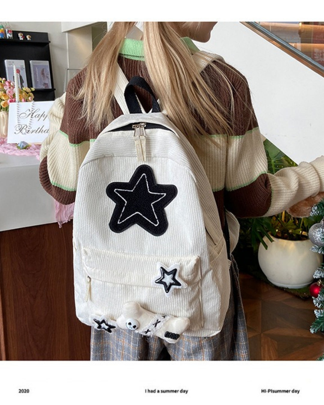 Itamoon Star Plush Kawaii Backpack