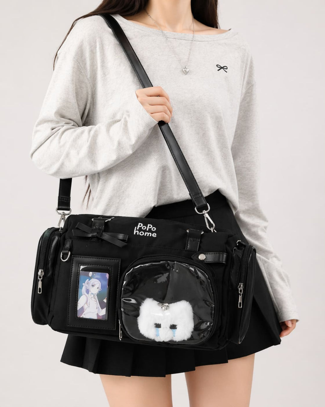 Itamoon Kawaii Ita Bag Handbag with Clear Display Window