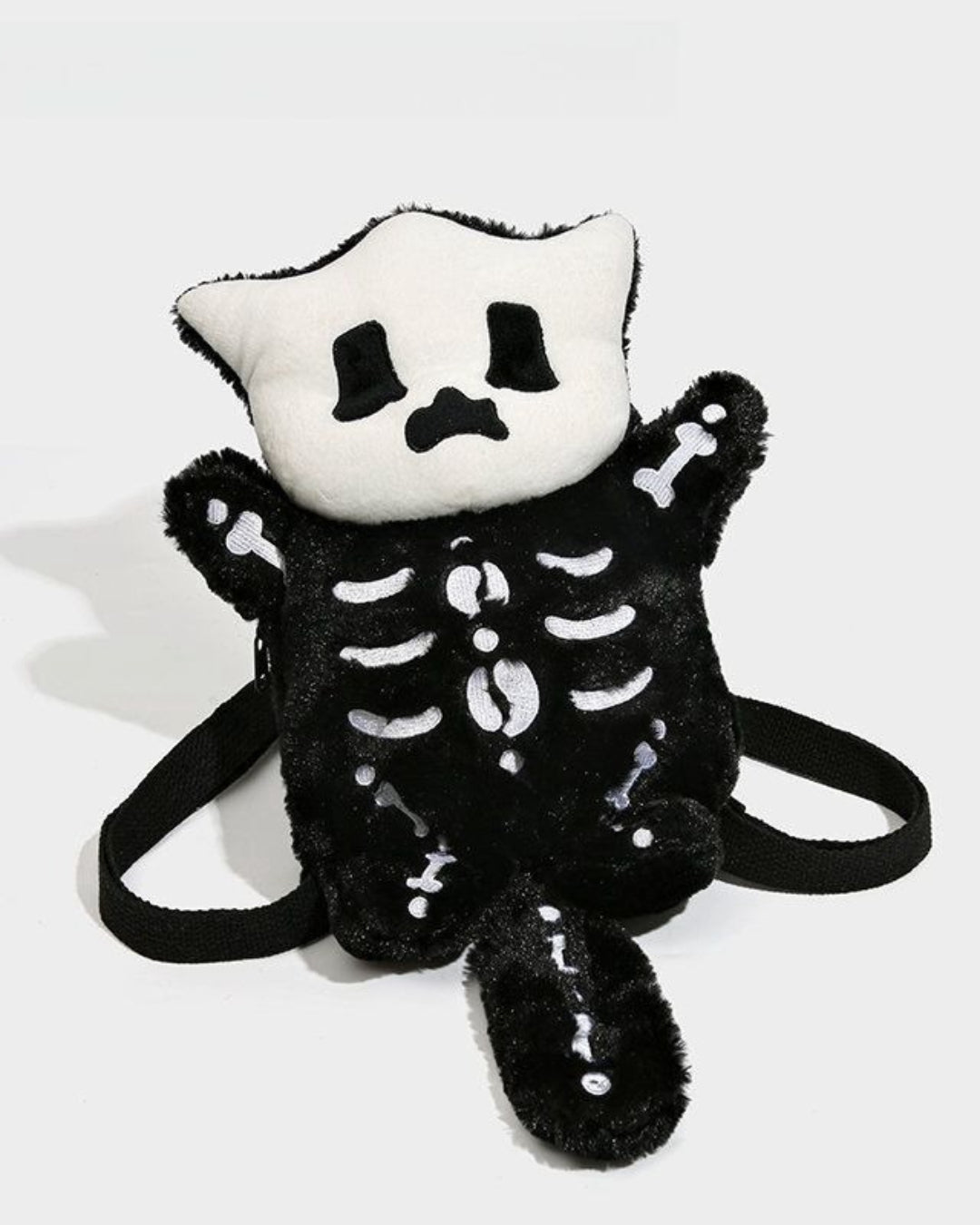 Itamoon Halloween Plush Skeleton Bag – Kawaii Spooky Backpack