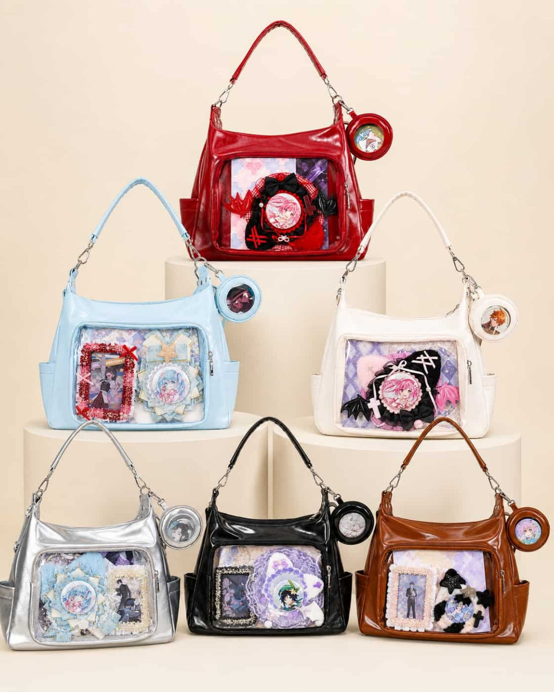 Itamoon Ita Bag – Cute Kawaii Glossy Clear Window Shoulder Bag