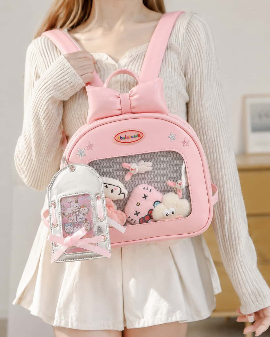 Itamoon Ita Bag – Cute Kawaii Bow Clear Window Shoulder Bag