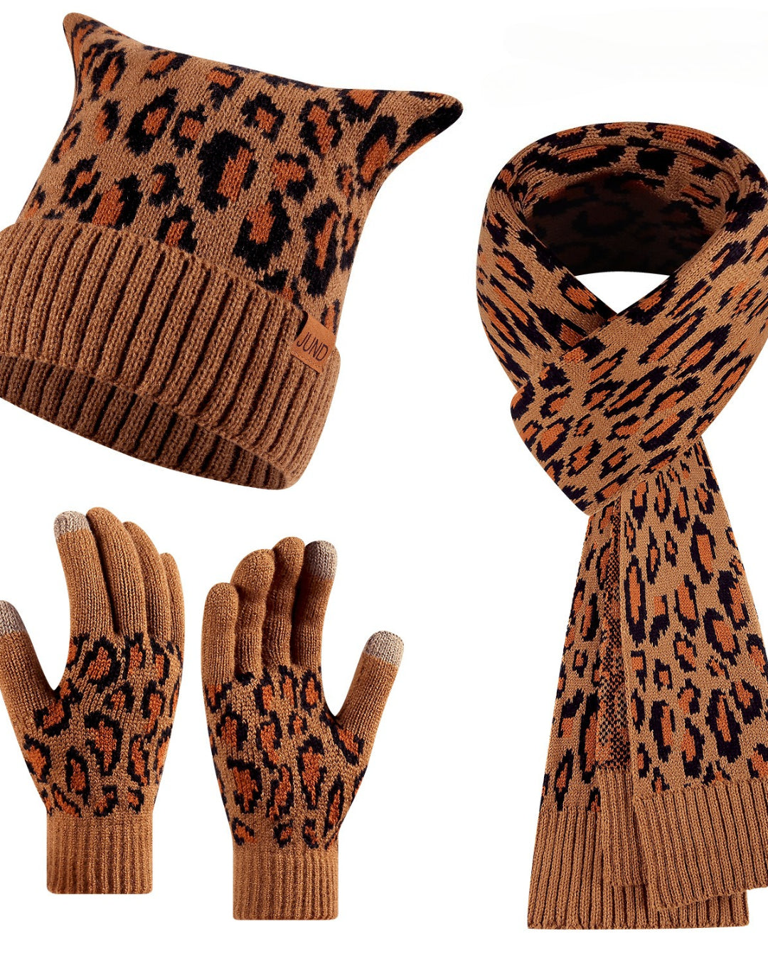 GyaruLab Beanie Scarf Gloves 3-Piece Winter Set