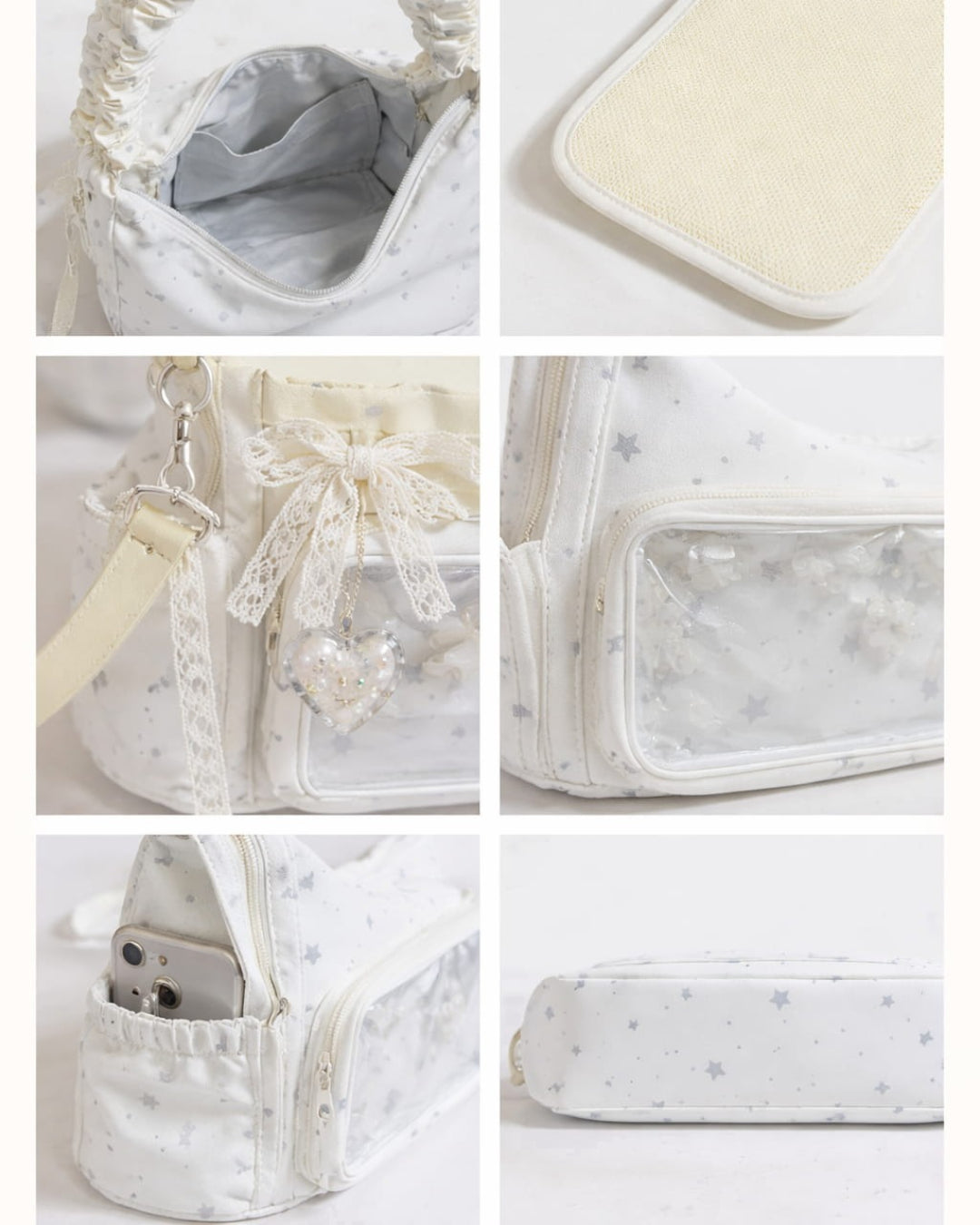 Itamoon Star Print Ita Bag Multi Pocket