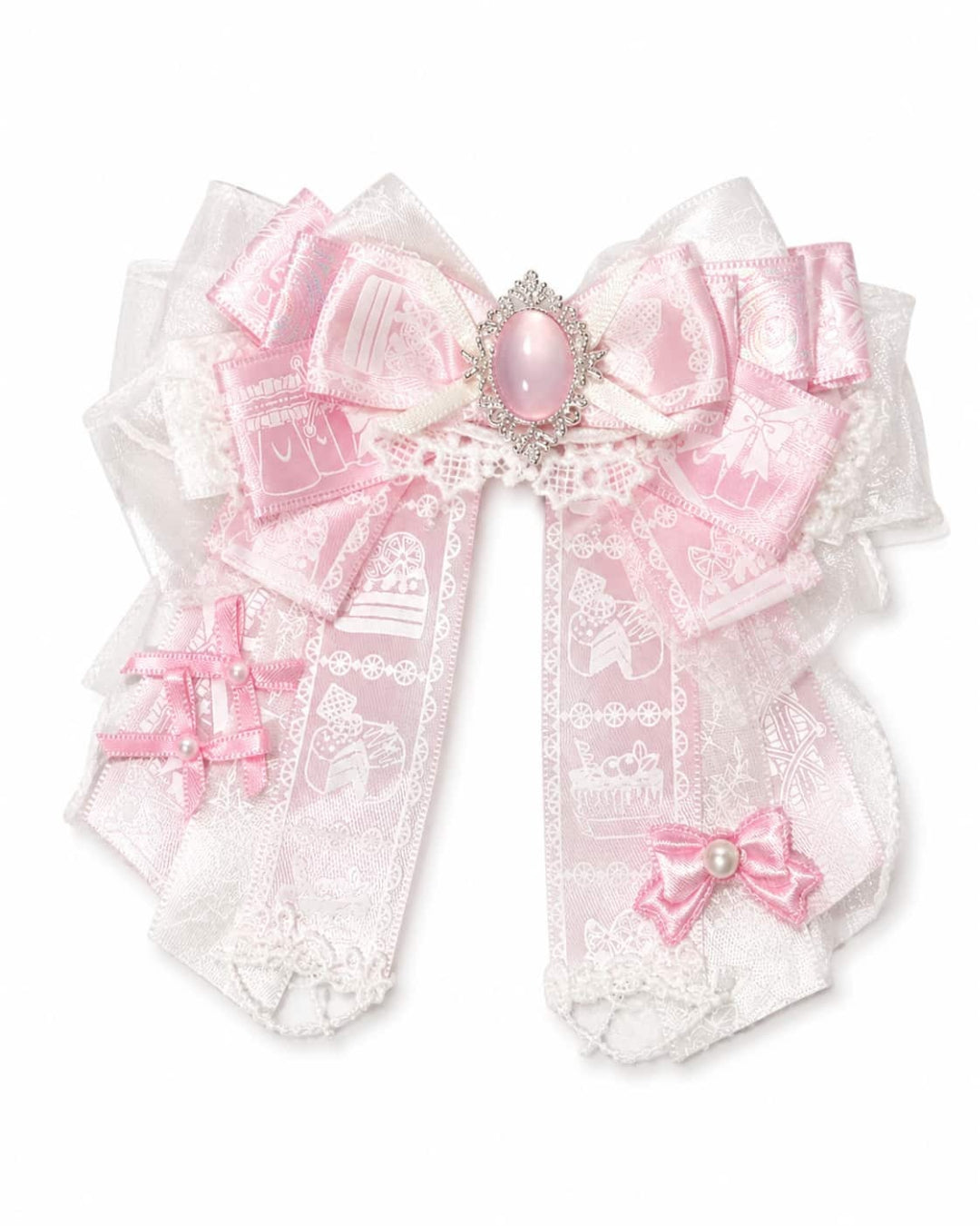 Itamoon Brooch – Kawaii Bunny & Cat Ear Ribbon Bow Pin