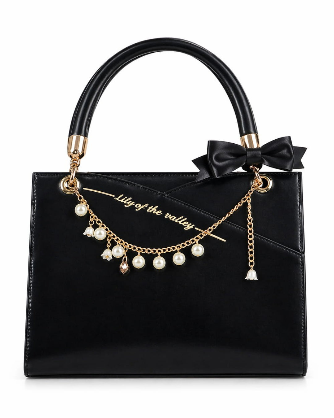Itamoon Lily of the Valley Pearl Bow Ita Bag Handbag