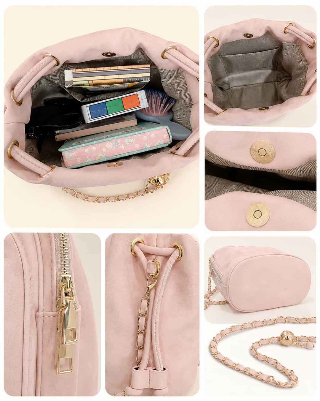 Itamoon Ita Bag – Cute Kawaii Drawstring Clear Window Bucket Bag