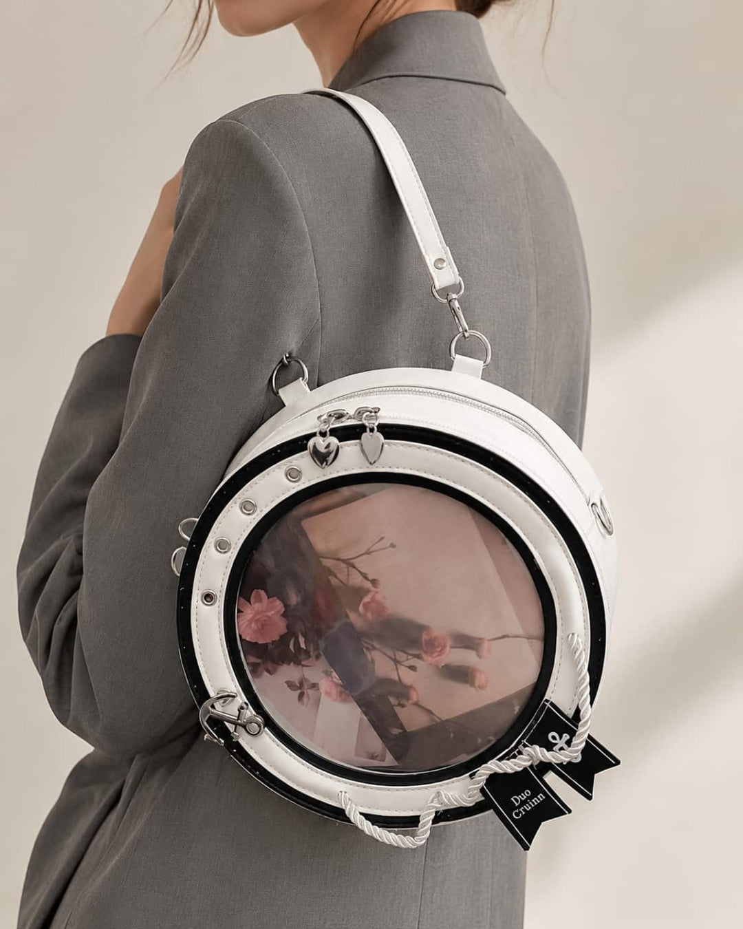 Itamoon Ita Bag – Cute Kawaii Round Sailor Clear Window Bag